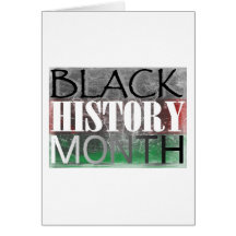 Black History Month (African Flag) Greeting Cards