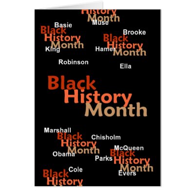 BLACK HISTORY MONTH Card by samappleby