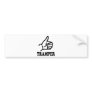black hitchhiker icon bumper stickers