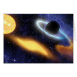 Black Hole and Star Greeting Card