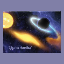 Black Hole and Star invitations
