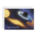 Black Hole and Star Custom Invitation