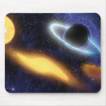 Black Hole and Star Mouse Pads