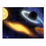 Black Hole and Star Post Card