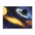 Black Hole and Star Post Card