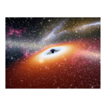 Black Hole at the Center of a Galaxy posters