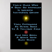 Black Hole Limerick Posters
