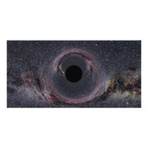 Black Hole Milky Way Picture Card