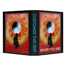 Black Hole Sun Behind Shadow Man Binder