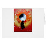 Black Hole Sun Behind Shadow Man Cards