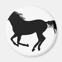 Black horse 1 magnet