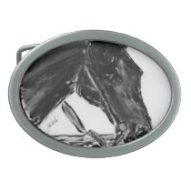 Black horse belt buckle belt buckles