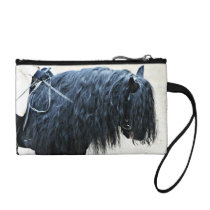 Black Horse Head Coin Purse