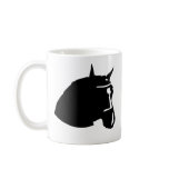 black horse head coffee mug