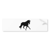 black horse icon bumper stickers