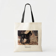 Black Horse In The Sun By Fattori Giovanni Bags