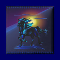Black Horse Magnet by Lotacats Black Horse Magnet