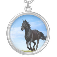 Black Horse Necklace necklace