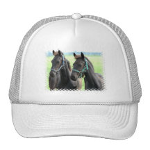 Black Horses Design Baseball Hat
