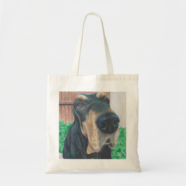 black hound dog tote bag budget tote bag