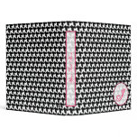 Black Houndstooth Fashion Monogram Binder