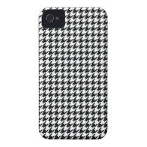 Black Houndstooth Iphone 4 Cover