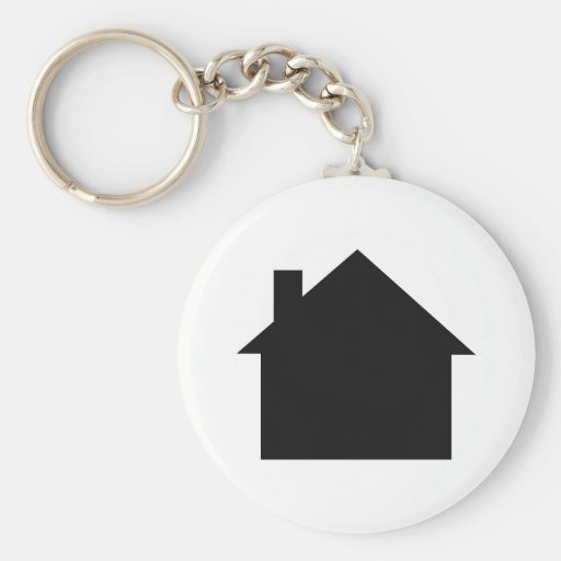 black house icon key chain