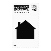black house icon stamp