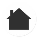 black house icon stickers