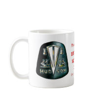 Black Hudson Emblem Mug by Mortsart Black Hudson Emblem Mug