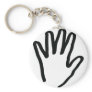 black human hand key chains