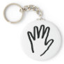 black human hand key chains