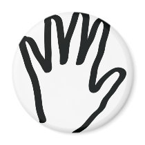 black human hand magnets