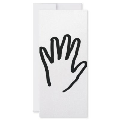 black human hand rack card template by Tomaniac