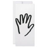 black human hand rack card template