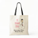 Black I Did It Bride Tote Bag bag