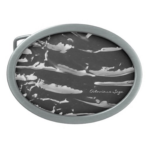 Black Ice Buckle Oval Belt Buckle Zazzle