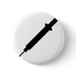 black injection nurse doctor design buttons