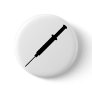 black injection nurse doctor design button
