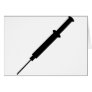 black injection nurse doctor design cards