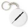 black injection nurse doctor design key chains