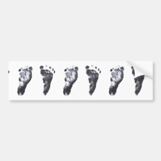 Baby Footprint Bumper Stickers - Car Stickers | Zazzle
