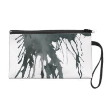 Black Ink Splatter Wristlets