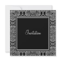 Black Invitation any Occasion