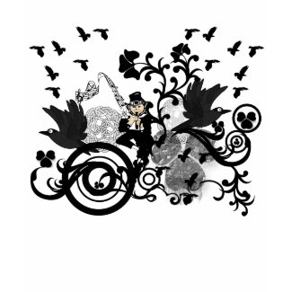 Black Irish Swirls and Leprechauns shirt