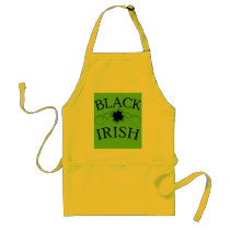 Black Irish Tshirt for St. Patrick's Day Aprons