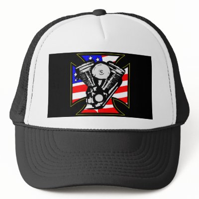 Black Iron Cross Flag Hd Mc 2 Mesh Hats by WhiteTiger_LLC