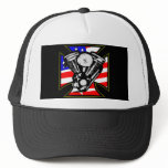 Black Iron Cross Flag Hd Mc 2 Mesh Hats