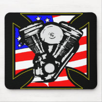 Black Iron Cross Flag Hd Mc 2 Mouse Mats