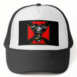 Black Iron Cross Hd Mc Engine Trucker Hats